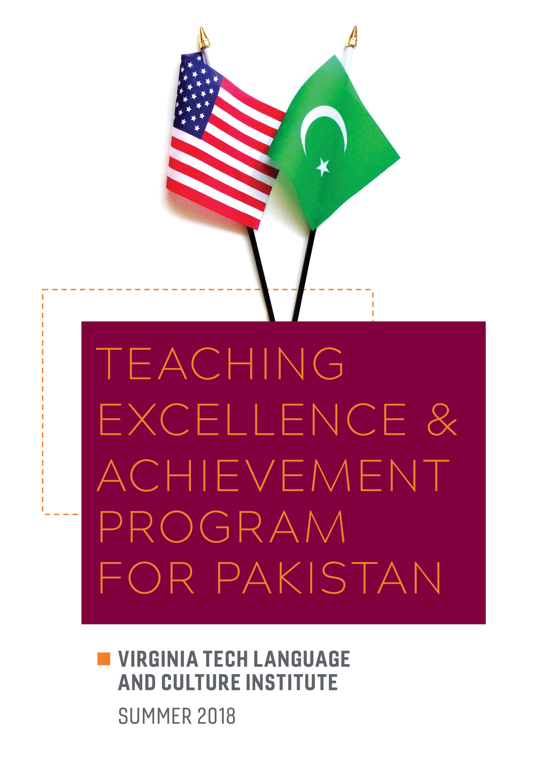 Cover of the TEA Program for Pakistan brochure