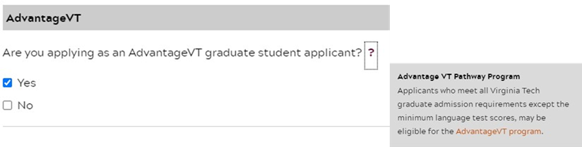 Screen shot of the How to Apply page showing "YES" selected